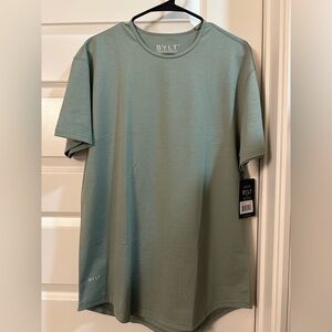 Men’s BYLT Basics Moss Green T-Shirt (LARGE)